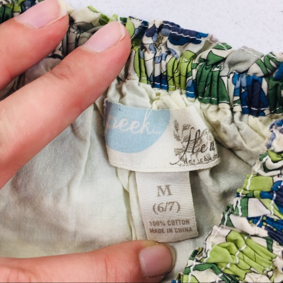 Peek Green & Blue Floral Skirt Size 6/7 EUC - Picture 2 of 6